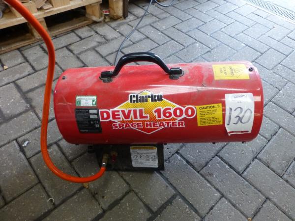 Clarke Devil 1600 propane space heater