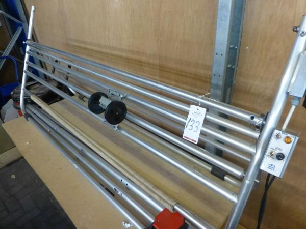 Miniroller Model M benchtop wind/unwind stand
