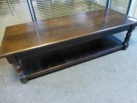 5' x 2' x 17" oak coffee table - 2
