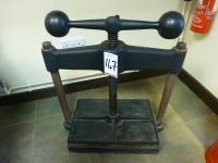 18" x 12" replica antique book press