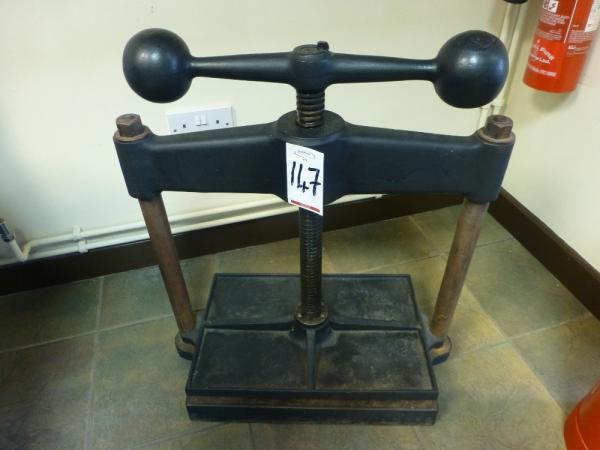 18" x 12" replica antique book press