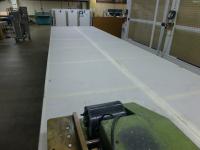 6020 mm x 1600 mm x 940 mm steel framed layup table
