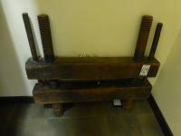 Antique wooden press 24" between columns