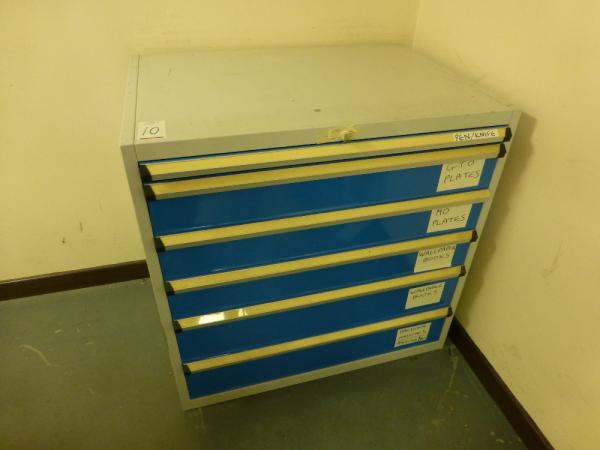 Steel 6 draw 1020 mm x 760 mm x 1000 mm storage cabinet