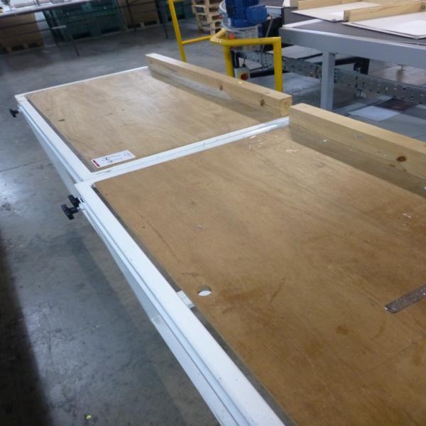 2x (650 mm x 990 mm) steel framed adjustable height mobile work tables, 900 mm closed height