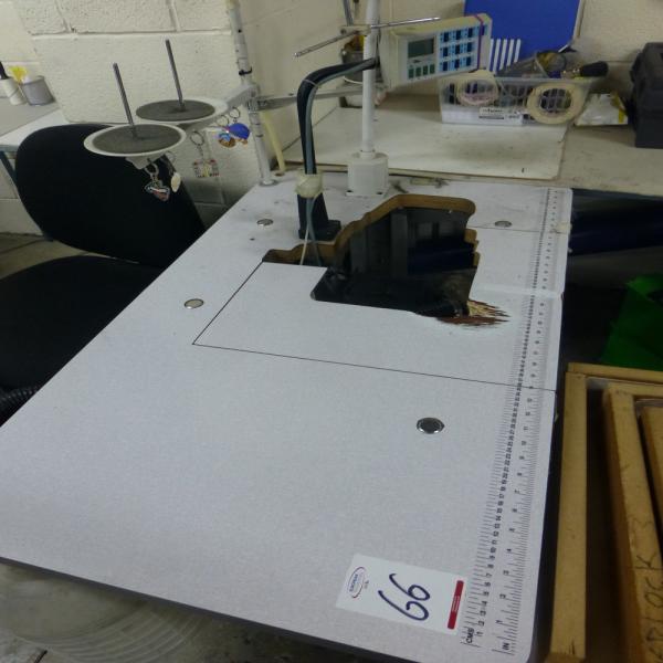 Overlooker table with variostop motor and variostop unit (no overlooker included)