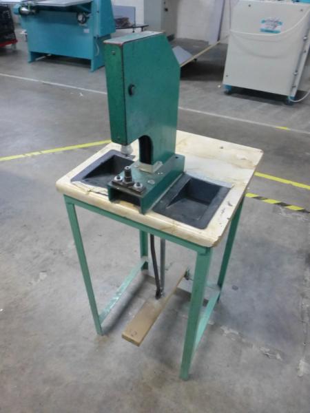 Treadle operated button press
