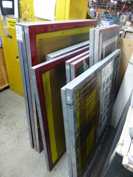 14x assorted screen print frames