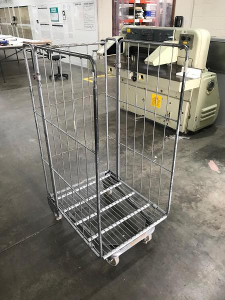 24x 1500 mm high foldable mobile wire cage
