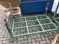 18x steel fabricated stillages & 8x steel fabricated solid side stillages (blue)