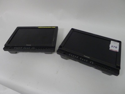 2 Panasonic BT-LH1700W 17inch Professional Video Monitors