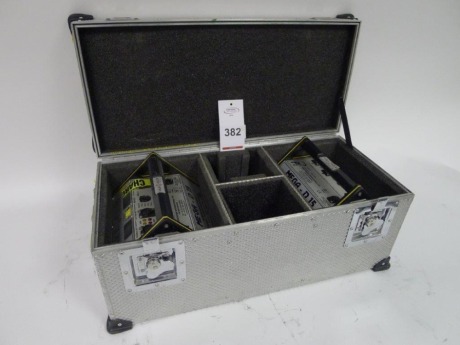 2 Cine Power Mega D 15 NIMH Batteries with Charger and Flight Case