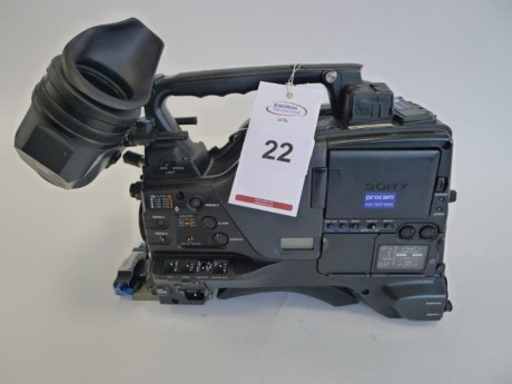 Sony PDW-F800 Professional Disc Camcorder, Serial No. 10703, 3856 Hours