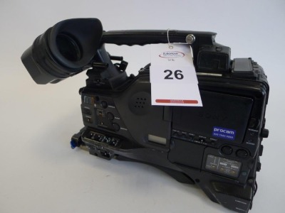 Sony PDW-F800 Professional Disc Camcorder, Serial No. 10702, 5073 Hours