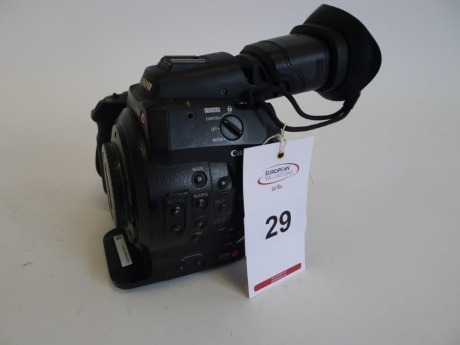 Canon EOS C300 Cinema Camera, Serial No. 534000000000, 2662 Hours, with monitor