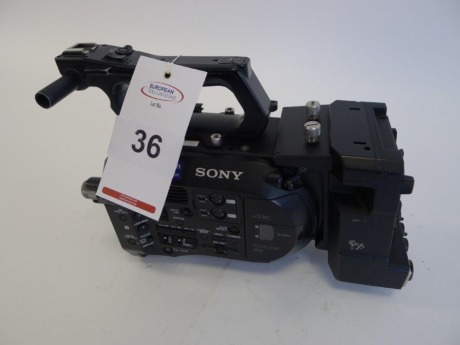Sony PXW-FS7 Solid State Memory Camcorder Body with Sony XDCA-FS7 Extension Unit, Serial No. 22003, 2690 Hours