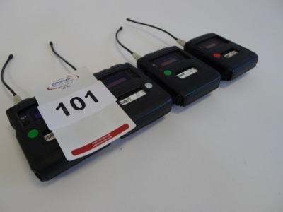 4 Sony DWT -BO1 Wireless Bodypack Transmitters
