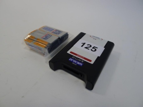 18 Sony SBS -32G1A SXS-1 32 Gb Memory Cards with Sony SBAC-US20 USB Reader/Writer