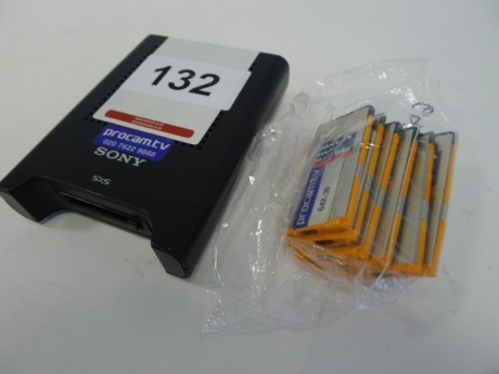 6 Sony SBS -64G1A SXS-1 64 Gb Memory Cards with Sony SBAC-US20 USB Reader/Writer
