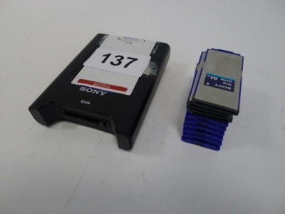 10 SBP-64A SXS PRO 64 GB Memory Cards with Sony SBAC-US20 USB Reader/Writer