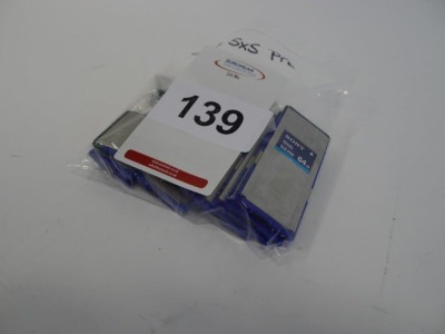 9 SBP-64A SXS PRO 64 GB Memory Cards, 2 SBP-64A SXS PRO + 64 GB Memory Cards, 2 SPB32 PRO Memory cards.