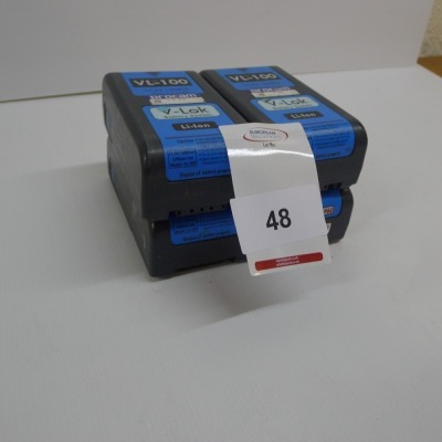 4 Hawk Woods VL-100 Lithium Ion Batteries