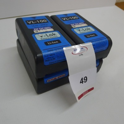 4 Hawk Woods VL-100 Lithium Ion Batteries