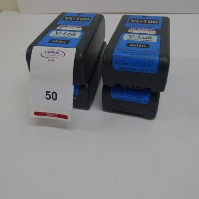 4 Hawk Woods VL-100 Lithium Ion Batteries