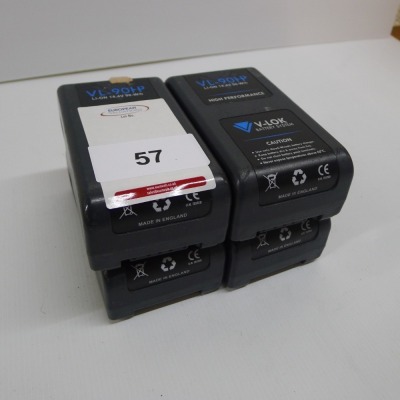 4 Hawk Woods VL-90HP Lithium Ion Batteries