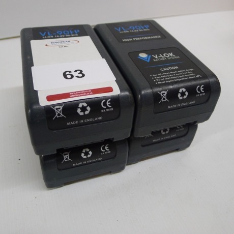 4 Hawk Woods VL-90HP Lithium Ion Batteries