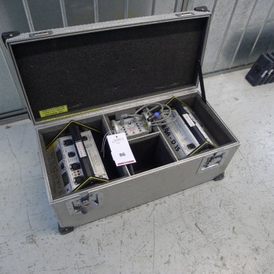 2 Cine Power Mega D 15 NIMH Batteries with Charger and Flight Case